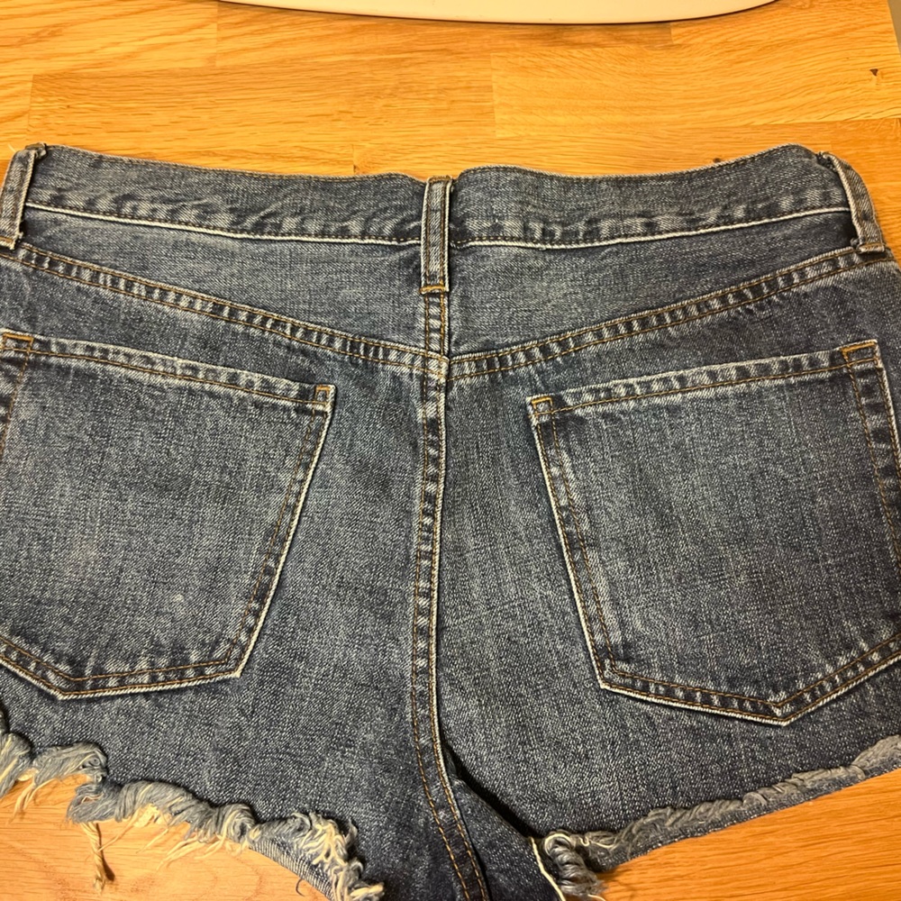 Free People Jean Shorts with Lace embellishments